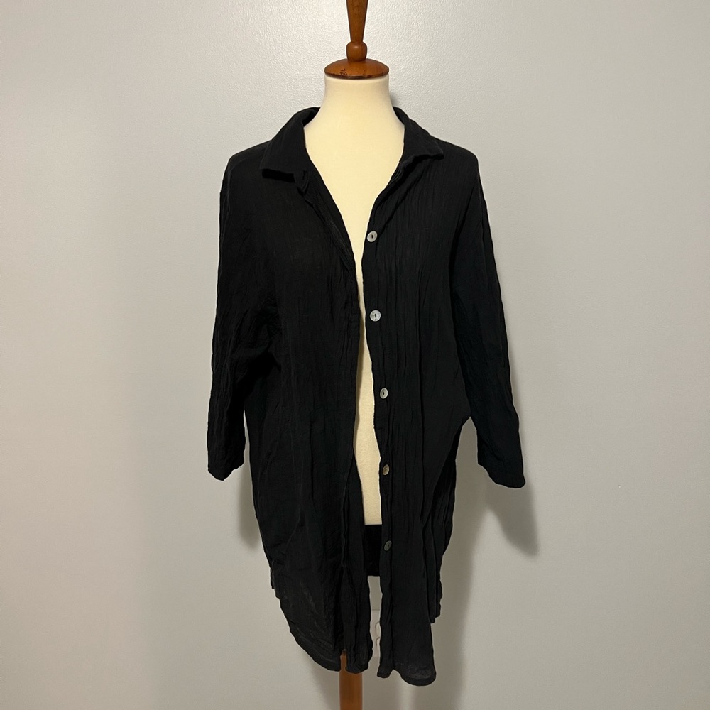 Islander Coverup Black Tunic